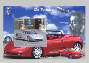 St.Thomas and Prince 2005  De Tomaso/Maserati/Concorde SS Perf.MNH VF