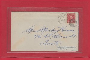 LATE USE OF 7 RING CANCEL MAITLAND Ont. 1939 Canada cover