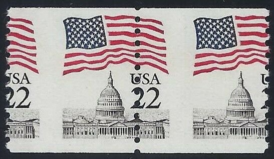 2115 Misperf Error / EFO Flag Over Capitol Mint NH