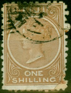 Fiji 1894 1s Pale Brown SG65 P.11 x 10 Good Mtd Mint