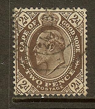 Cape of Good Hope, Scott #65, 2p KEVII, Used