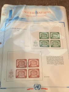 UNITED NATIONS MINT COLLECTION ON ALBUM PAGES