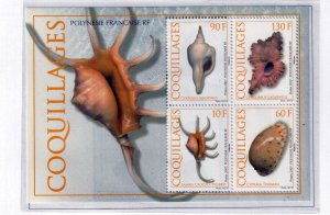 French Polynesia 2007 - Shells  - MNH sheet  #  947a