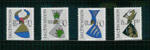 #411-14 Liechtenstein Complete Set  CV$1.05