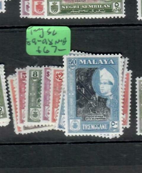 MALAYA  TRENGGANU  (P1606B)  SG 89-98   MNH