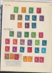 finland 1942-46  stamps page ref 18045
