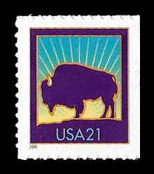 PCBstamps  US #3484 Bk Sgl 21c Buffalo, MNH, (53)