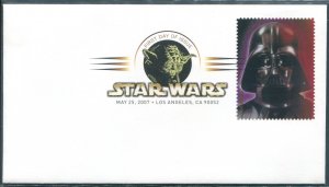4143a US 41c Star Wars: Darth Vader SA, FDC colored postmark