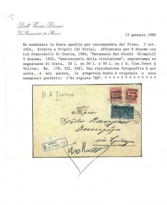 BK1864 - GREECE - POSTAL HISTORY - 1906 Olympic Games on COVER Certified DIENA-