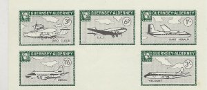 GB Local ALDERNEY Commodore 1966 definitive min sheet Ref AC57    MNH