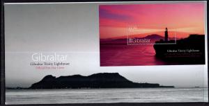 Gibraltar 1108 Lighthouse Souvenir Sheet U/A FDC