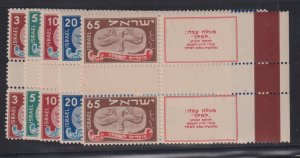 Israel  Comm #10-14a LH VF