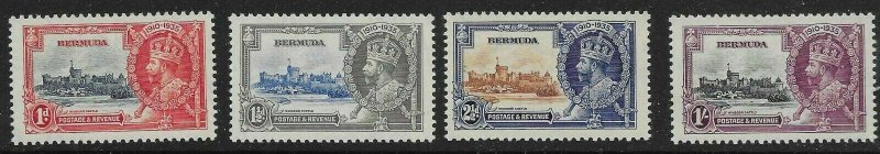 BERMUDA SG94/7 1935 SILVER JUBILEE SET MTD MINT