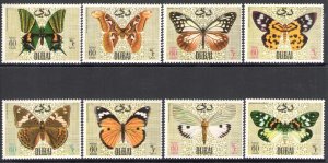 1968 Dubai, SG n. 277/84 - Butterflies - MNH**