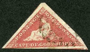 Cape of Good Hope SG18 1d Small to MASSIVE Margins