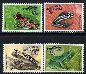 PAPUA NEW GUINEA - 1968 - Fauna Cons. Frogs - Perf 4v Set - Mint Never Hinged