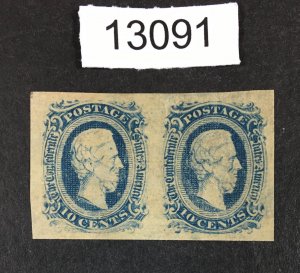 MOMEN: US STAMPS  CSA # 11 MINT OG H PAIR XF LOT #13091