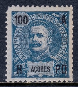 Azores - Scott #108 - MH - Rounded corner UL, short perf UR - SCV $2.10