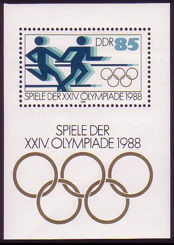 GDR Olympic Games MS SG#MSE2893 MI#Block 94