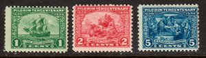 # 548-50 1,2 & 5 Cent Pilgrim Tercentenary  MNH SCV $105.00⭐⭐⭐⭐⭐