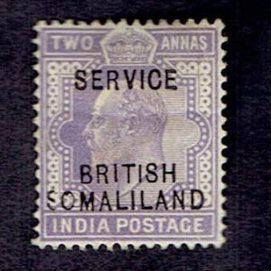 BRITISH SOMALILAND SCOTT#O8 1903 KING EDWARD VII 2a INDIA STAMP OVERPRINTED