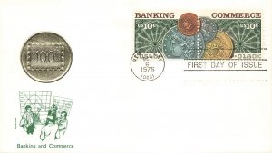 1577/1578 10c BANKING & COMMERCE - Medallion cachet