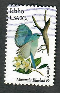 1964 Idaho Birds and Flowers used single - perf 10.5 x 11