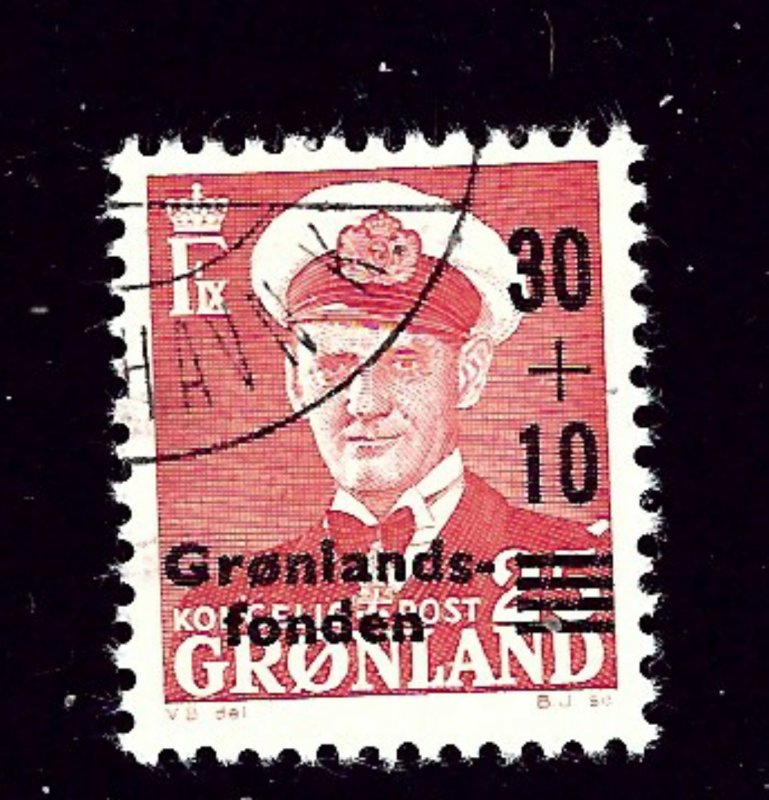 Greenland B2 Used 1959 surcharge