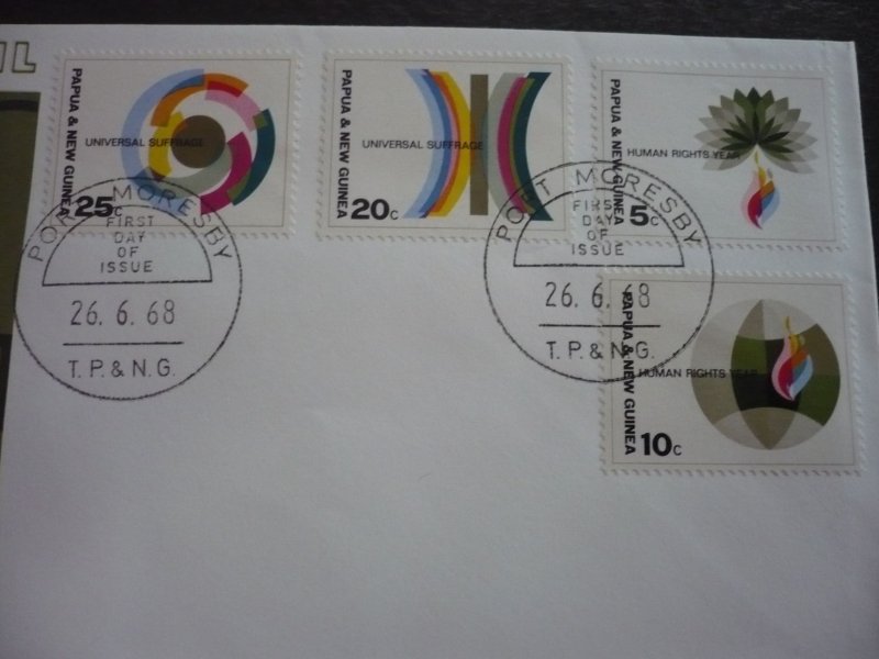 Postal History - Papua New Guinea - Scott# 261-264 - First Day Cover