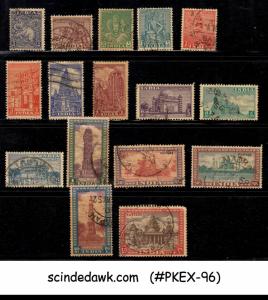 INDIA - 1949 ARCHEOLOGICAL SERIES SG#309-24 - 16V - USED