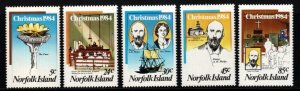 NORFOLK ISLAND SG347/51 1984 CHRISTMAS MNH