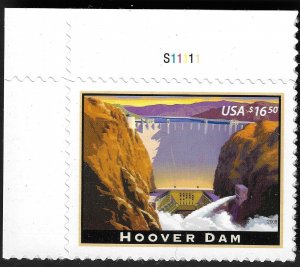 US 4269 - MNH $16.50 Plate # Single of Hoover Dam.   SCV $35.00 - FREE SHIPPING!