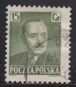 Poland 492 President Boleslaw Bierut 15Gr 1950