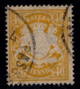 Bavaria German State Scott 68 Used  Nice color and cancel.