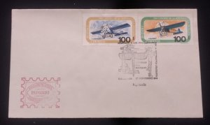 D)1974, URUGUAY, FIRST DAY COVER, ISSUE, HISTORY OF AVIATION, CASTAIBERT