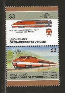 ST. VINCENT UNION ISLAND SC# 60  VF/MNH