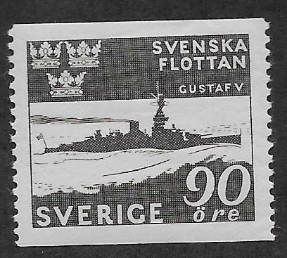 SWEDEN SC# 355  FVF/MOG  HINGE REMNANT 1944