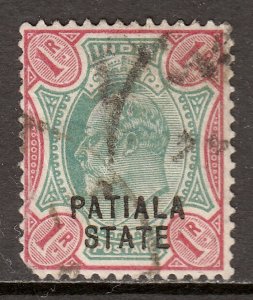 India (Patiala) - Scott #40 - Used - Faults - SCV $9.00