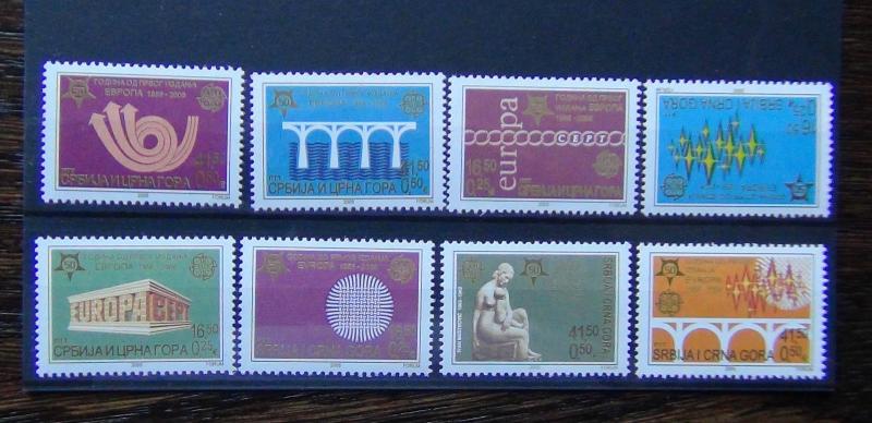 Serbia & Montenegro 2005 50th Anniversary of Europa Stamps set MNH