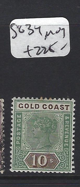 GOLD COAST (PP1804B) QV  10/-  SG 34   MOG