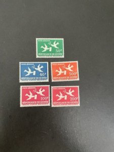 Guinea sc C17-C21 MNH comp set