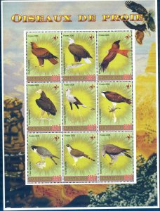 Gabon 2006 Birds of Prey Scouting Scouts Sheet MNH