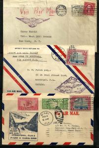 (3) First Flight Covers -Set #288 - See Description for Info