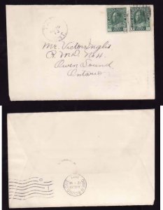 Canada-covers #12501-1c(2) Admiral-Bruce county-Tara, Ont-Au 29 1913-