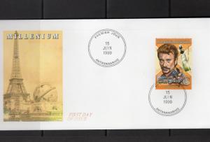 Madagascar 1999 Tribute to Johnny Hallyday/Harley-Davidson Single Perforated FDC