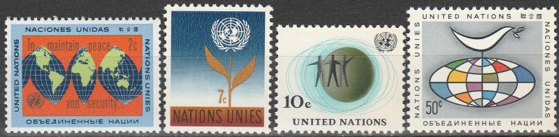 UN #125-8  MNH F-VF (SU6827)