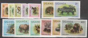Uganda #279-84, 286-92  MNH F-VF CV $9.50 (C1425)