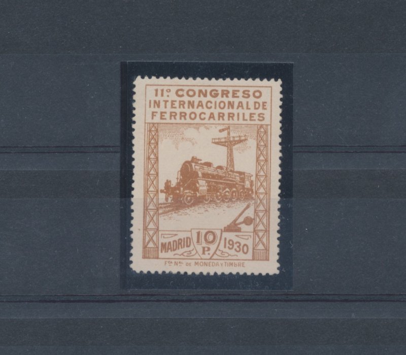 1930 SPAIN - EDIFIL Catalog n. 481N Trains 10 pesetas bistro MUESTRAS - MNH ** L