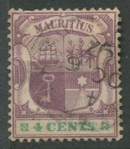 STAMP STATION PERTH Mauritius #97 Coat of Arms Used Wmk 2 - 1895 -1904