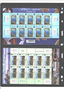 JERSEY 2003 EUROPE #1071-1074 MNH;4 SHEETS=$14.00 1 set=$1.60